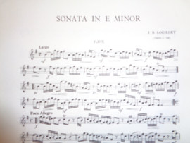 Loeillet, Jean Baptiste - Sonata in E minor