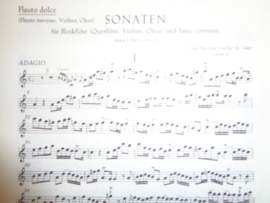 Loeillet, Jean Baptiste - Sonaten fur Blockflote Opus 1 (1-3)