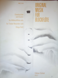 Ruf, Hugo - Original Musik fûr Blockflote