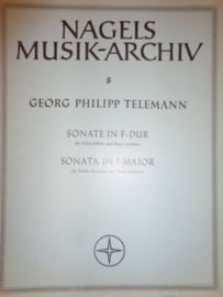 Telemann, Georg Phillip - Sonate in F-dur fûr Altblockflote und Basso continuo