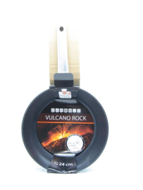 Wok  / Hapjespan  24 cm Rock line Vulcano