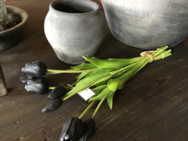 Bosje zwarte tulpen