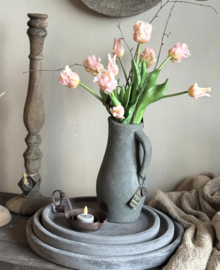 Zachtroze papegaai tulp