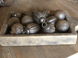 12 kleine kerstballetjes assorti, verpakt