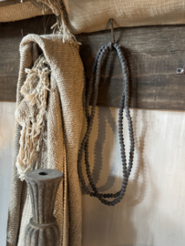 Beads string / deco ketting - goldenbelt - grey