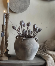 Zijde tulpen - antraciet