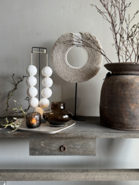 Ketting resin xl - wit