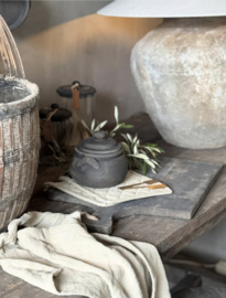 Houten potje met deksel