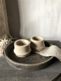 Tealightcup cylinder Majestic Taupe