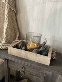 Houten dienblad met handvaten