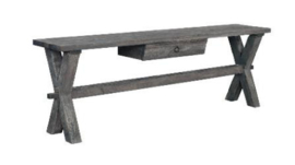 Sidetable X poot met laadje