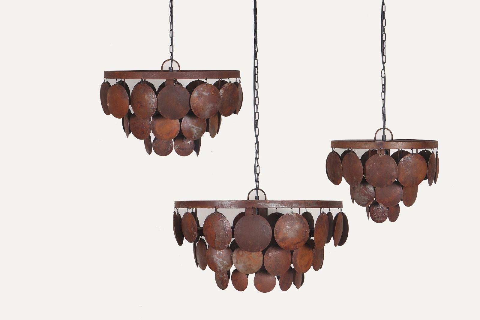 Plafondlamp roest 40cm