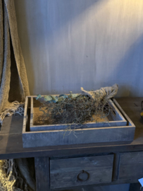 Houten dienblad L