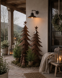 Metalen kerstboom 130cm.