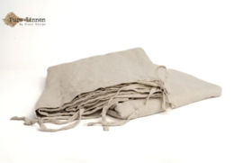 Dekbedovertrek Naturel, strik 260 x220 cm