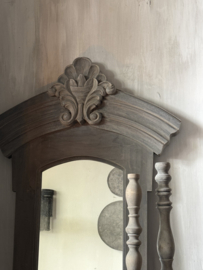 Kuifspiegel bruin hout