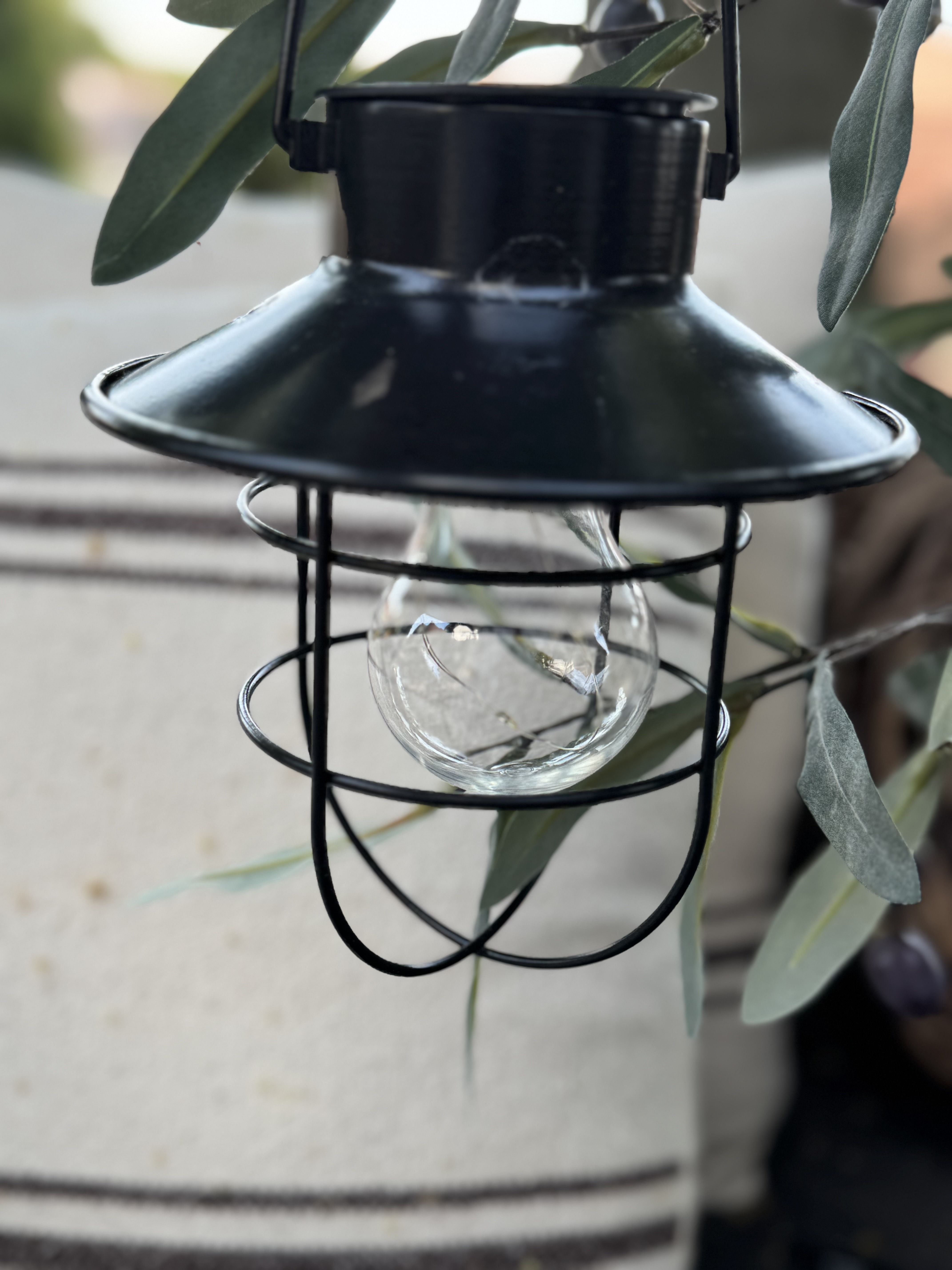 Solar lamp zwart