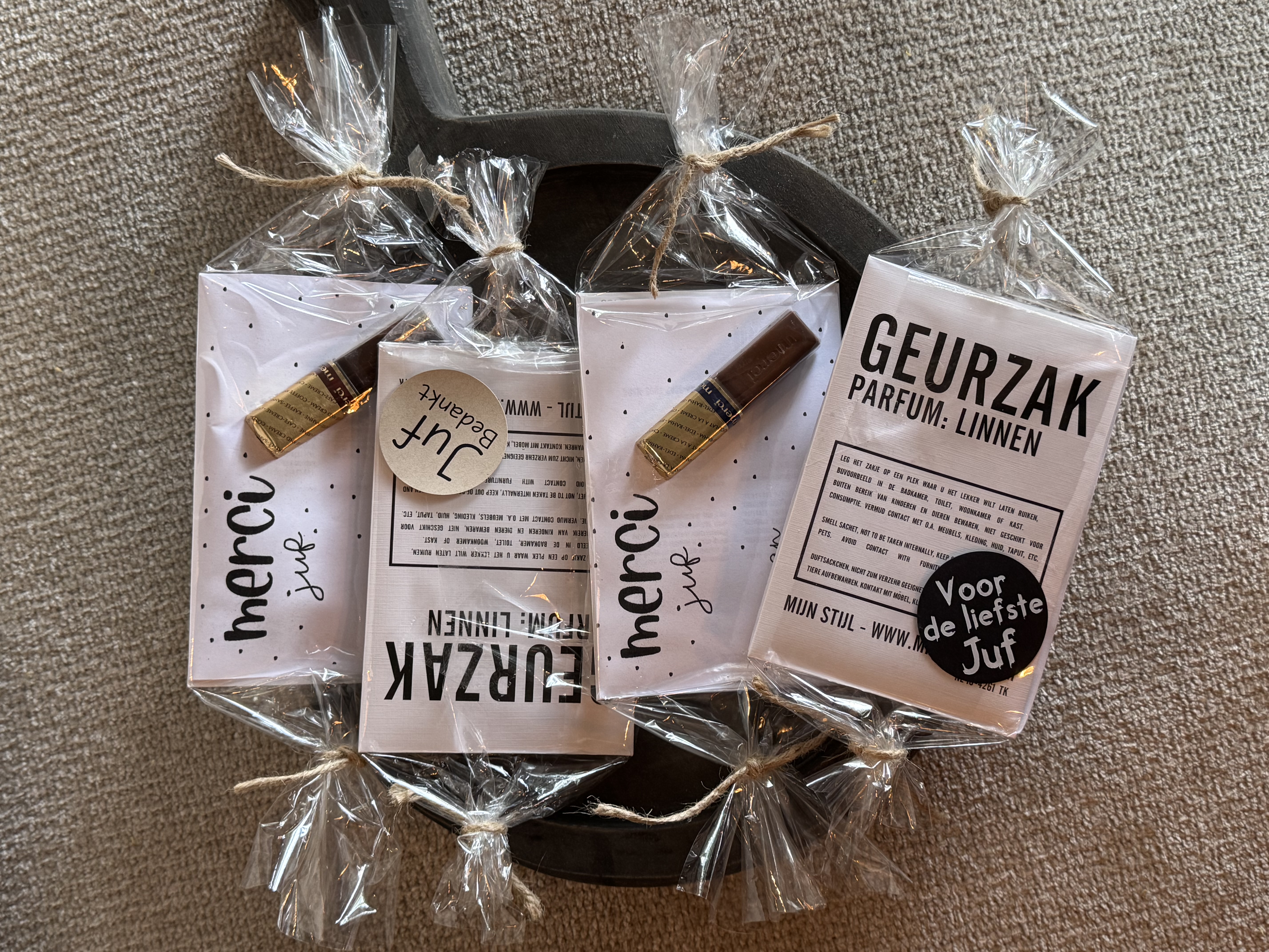 Merci + geurzak