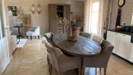 Ovale eettafel driftwood