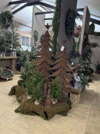 Metalen kerstboom 160cm.