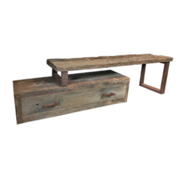 TV console 2 delig met grote lade
