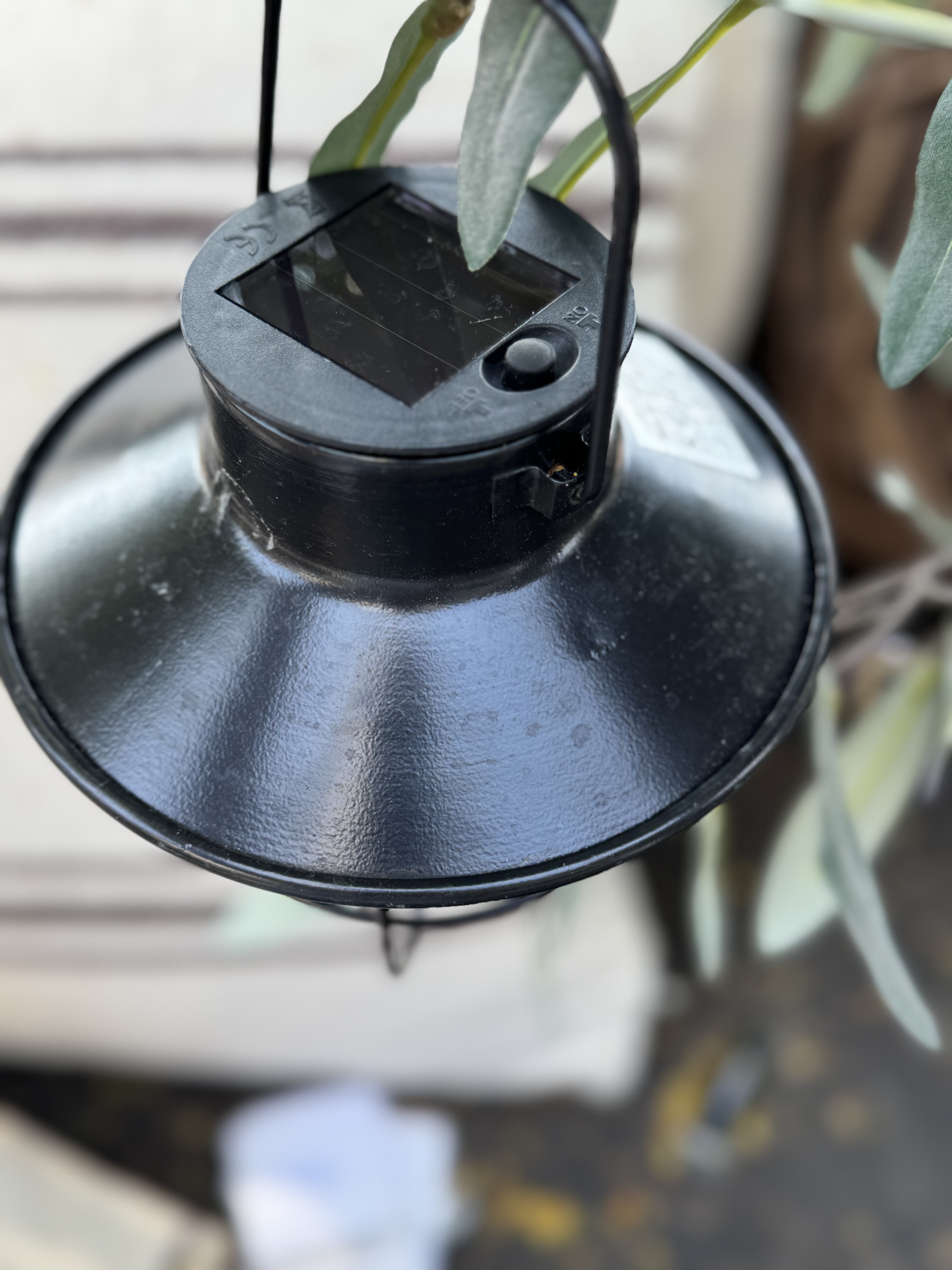 Solar lamp zwart