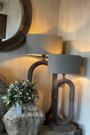 Lampenvoet hout ovaal  L