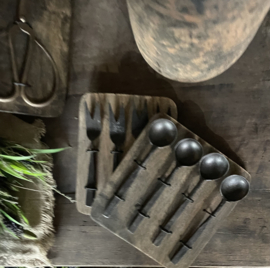 Set zwarte vorkjes van aura peeperkorn