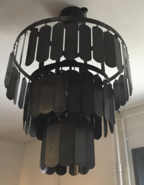 Hanglamp met metalen lamellen m