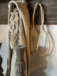 Beads string / deco ketting - goldenbelt - limestone