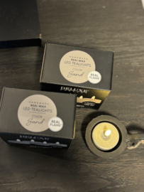Mini led kaarsjes (per 4) zand