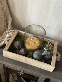 Houten dienblad met handvaten