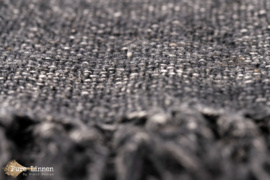 Rond linnen tafelkleed 170 cm grijs stone washed