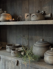 Houten potje met deksel