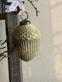 Ornament eikel L glas