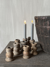 Houten kandelaartjes