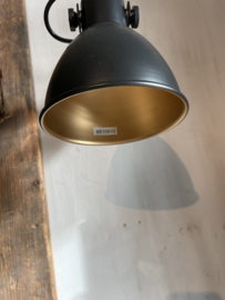 Zwart wandlampje luksa