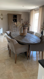 Ovale eettafel driftwood