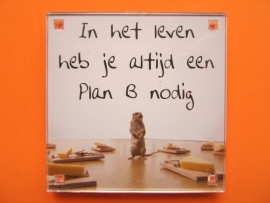 In het leven heb je altijd een plan B nodig (Magneet 103-X)