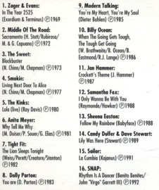 CD: De beste hits van de laatste 25 jaar (T)