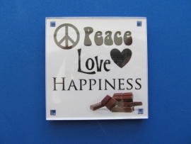 Peace, love, happiness (Magneet 076-V)