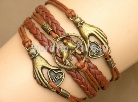 Armband Love D: Hold Love Couple Bird