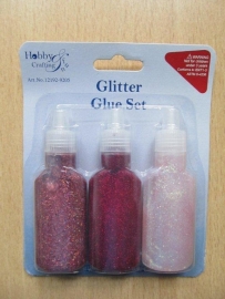 Glitter Glue Set rood 