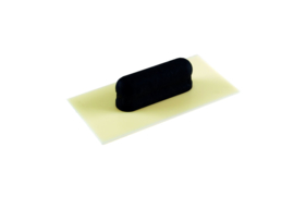 Plastic spaan mini recht 80 mm x 160 mm naturel blad Schwan