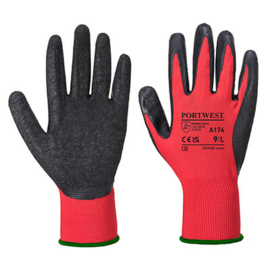 Handschoen Flexo - Grip Latex A174 (zware kwaliteit) rood maat XL Portwest