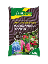 Aanplantgrond voor zuurminnende planten zak 40 ltr.