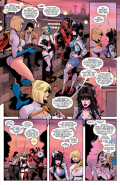 Harley Quinn x Elvira    3, Chad Hardin Variant