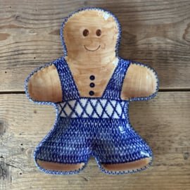 Peperkoekmannetje schaal Unikat