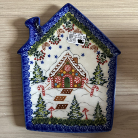 Bunzlau Bord Schaal Huis Unikat