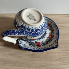 Bunzlau Kattenkopje en schotel H16-3214